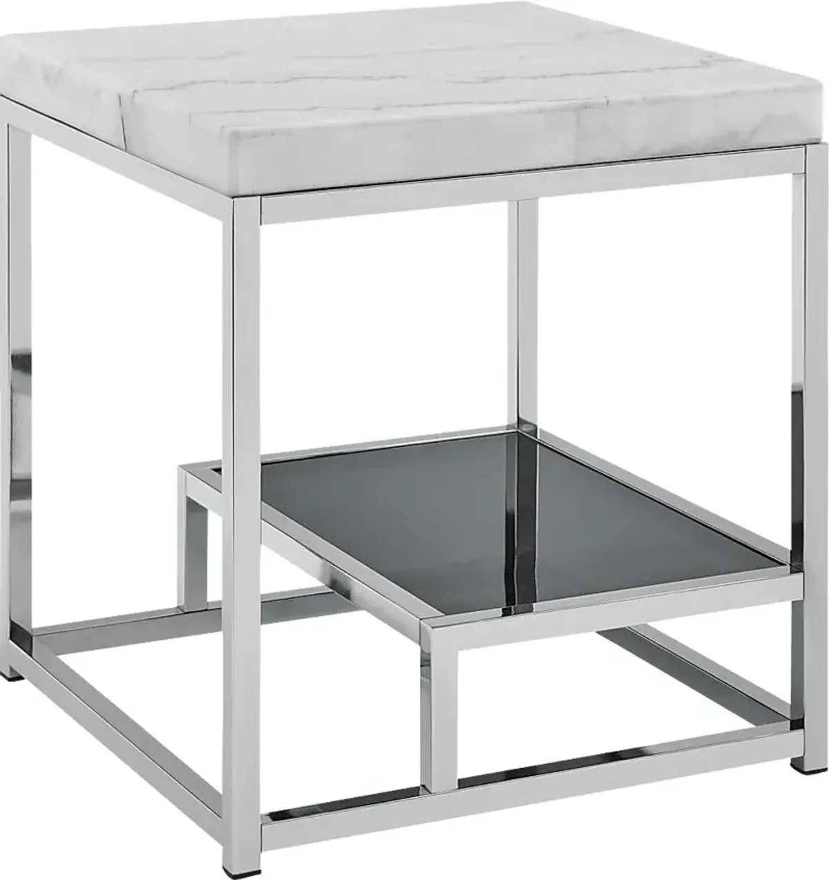 Brudertonas White End Table