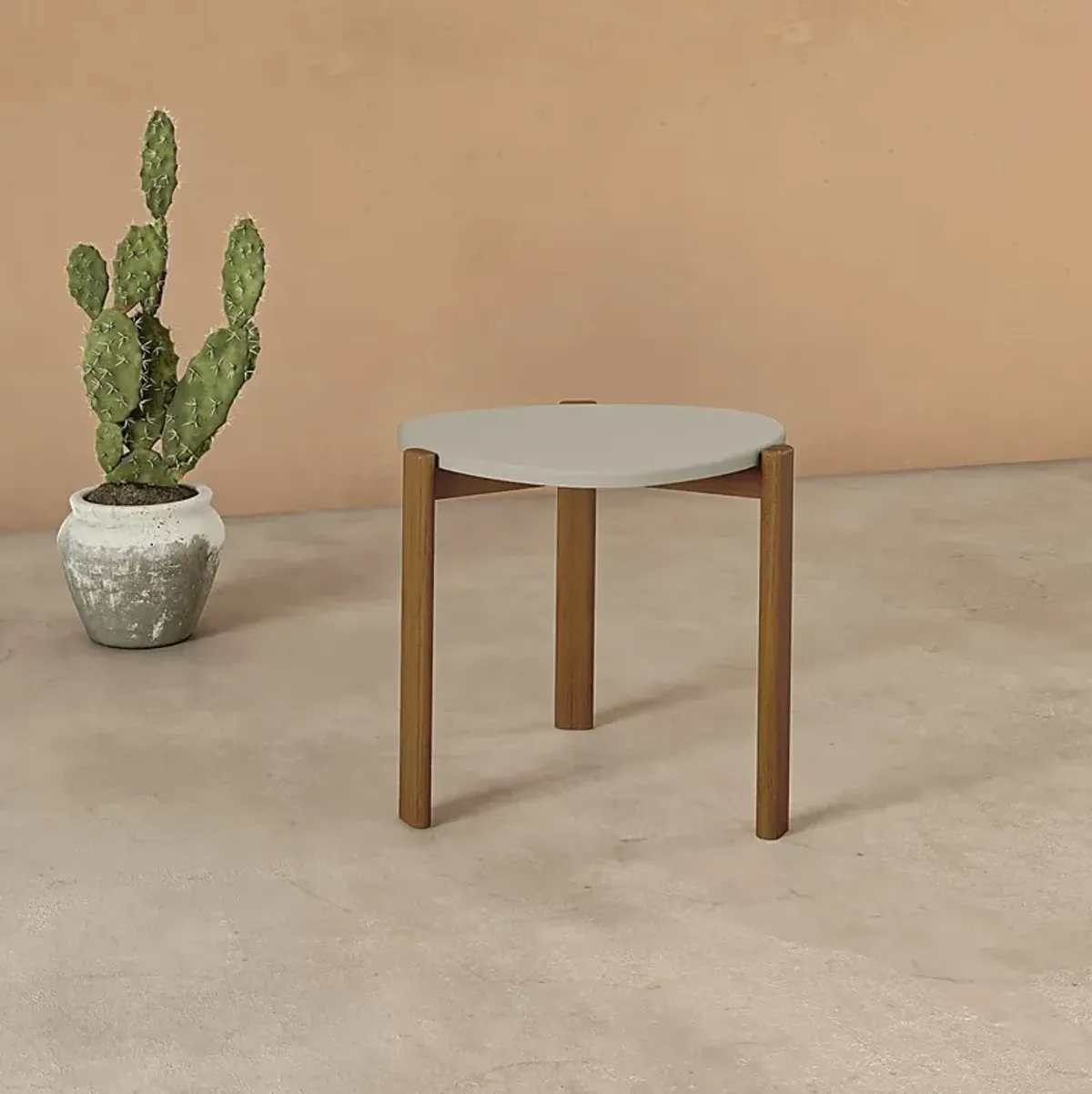 Demerest VII Off-White End Table