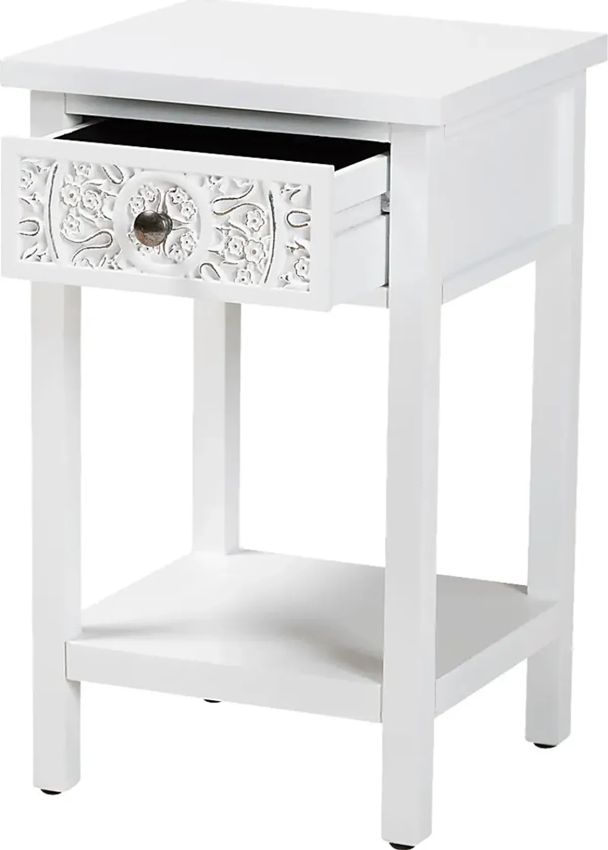 Oxenrider White End Table