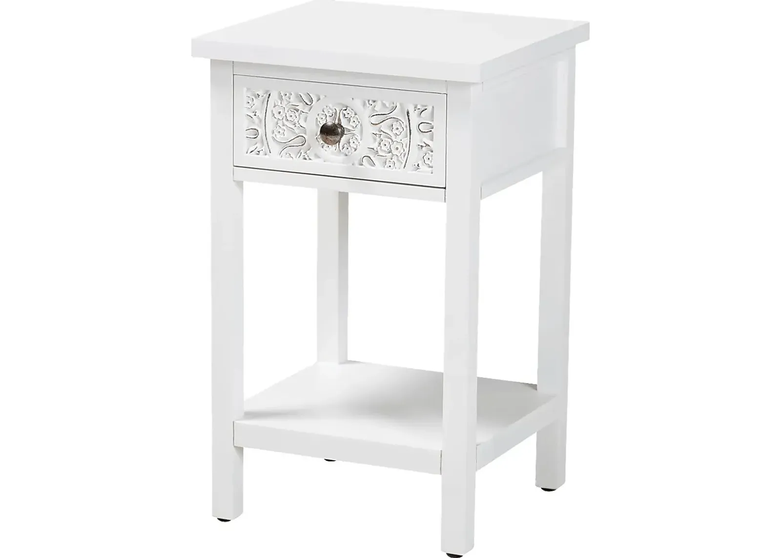 Oxenrider White End Table