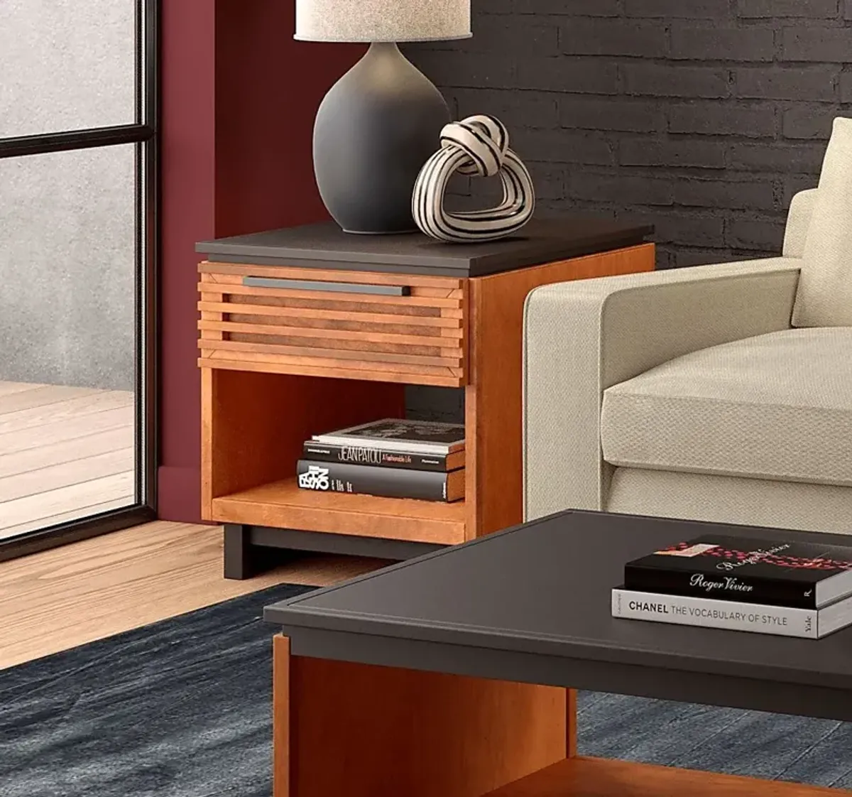 Aquil Brown End Table