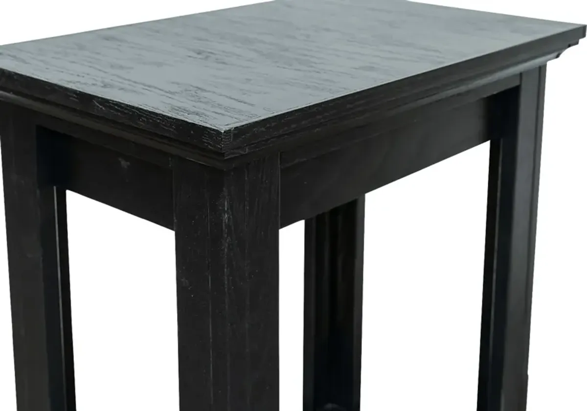 Baozi Black Accent Table