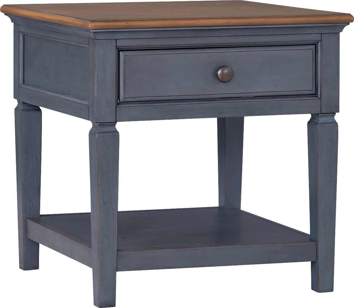 Amoyr Blue End Table