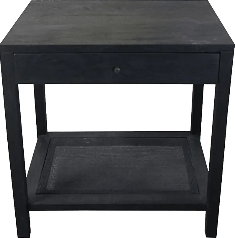 Luckiamute Black End Table