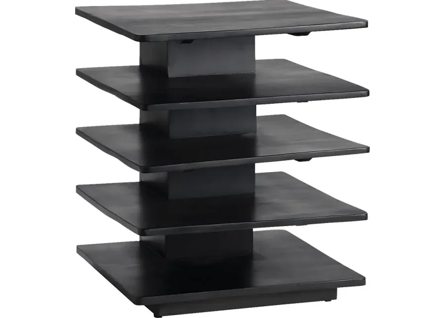 Caddisfly Black End Table