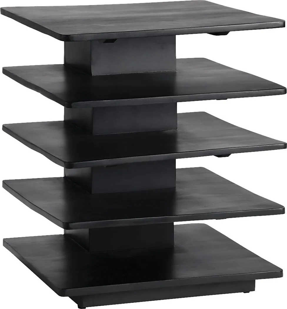 Caddisfly Black End Table