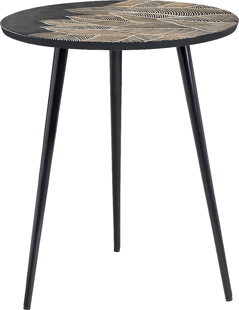 Awbrey Black End Table