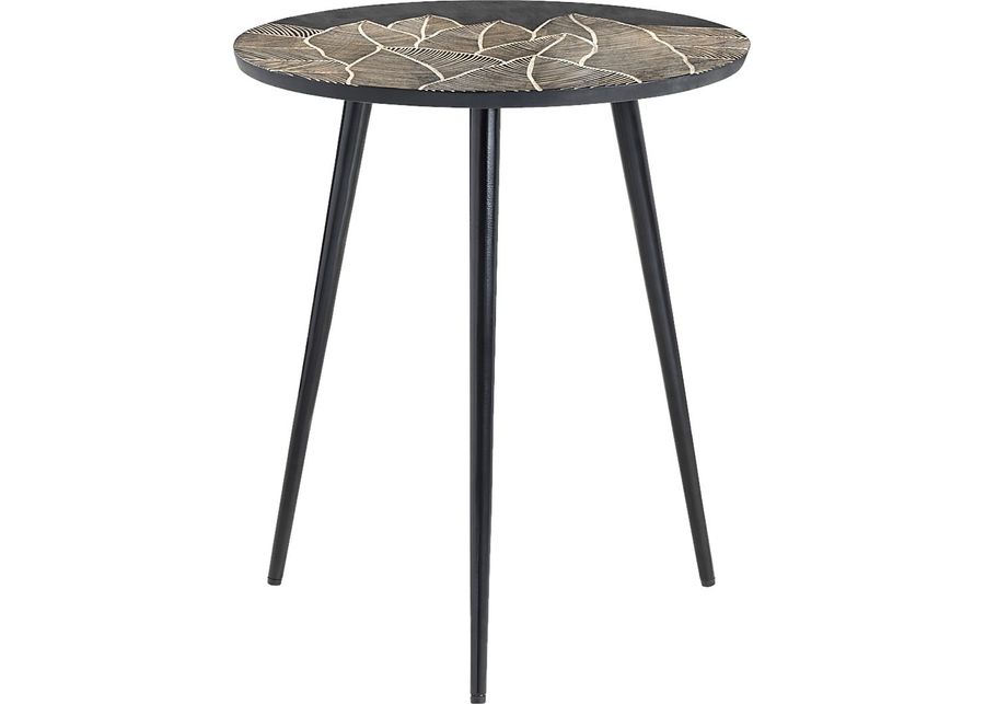 Awbrey Black End Table