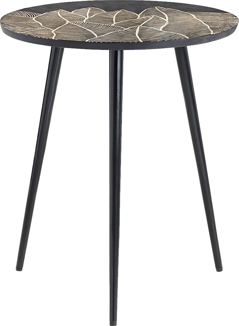 Awbrey Black End Table