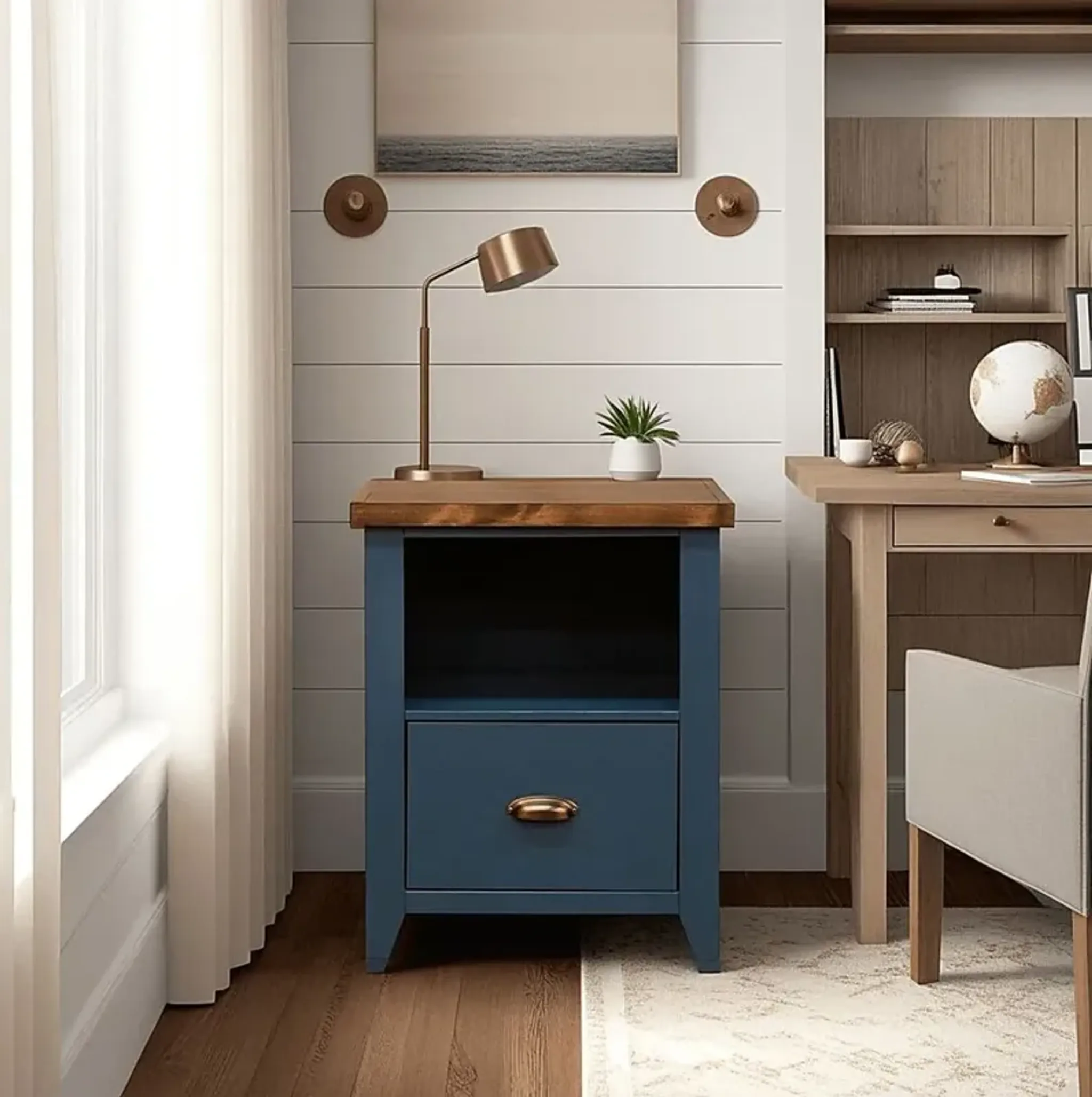 Soniya Blue End Table Rooms To Go | Furniture.com