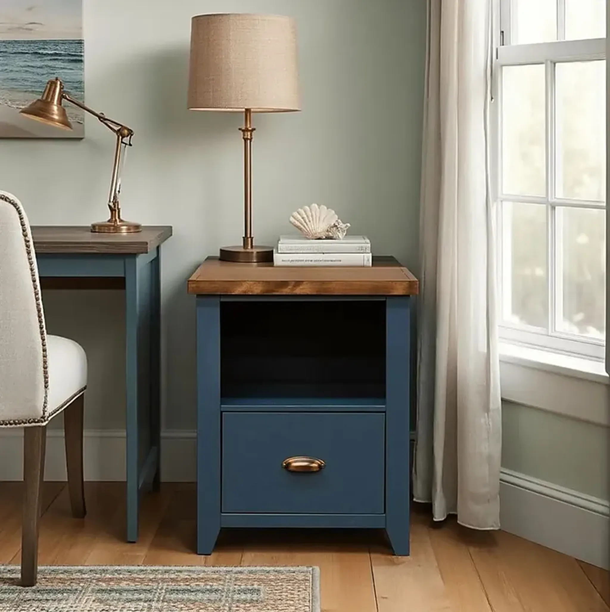Soniya Blue End Table Rooms To Go | Furniture.com