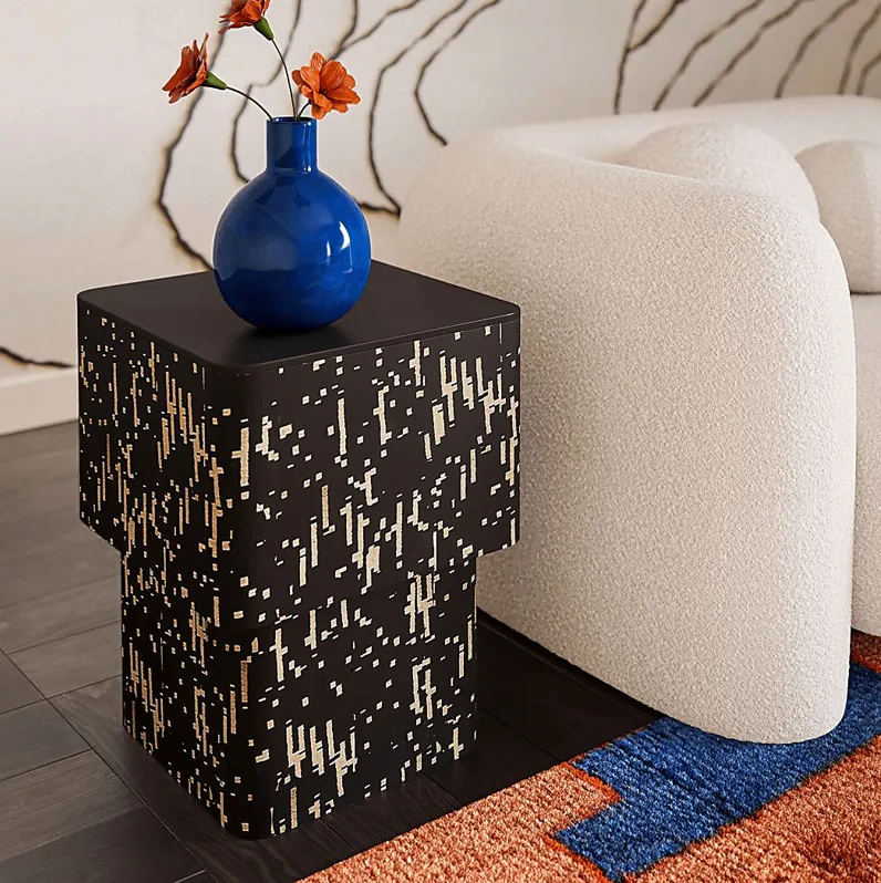 Goularte Black End Table