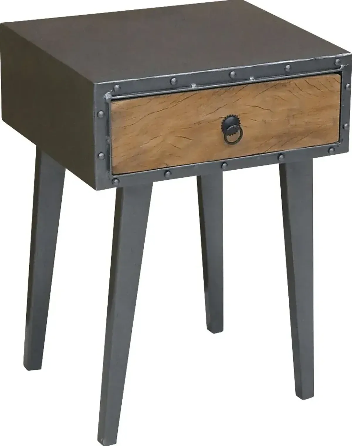 Bluepine Tan End Table