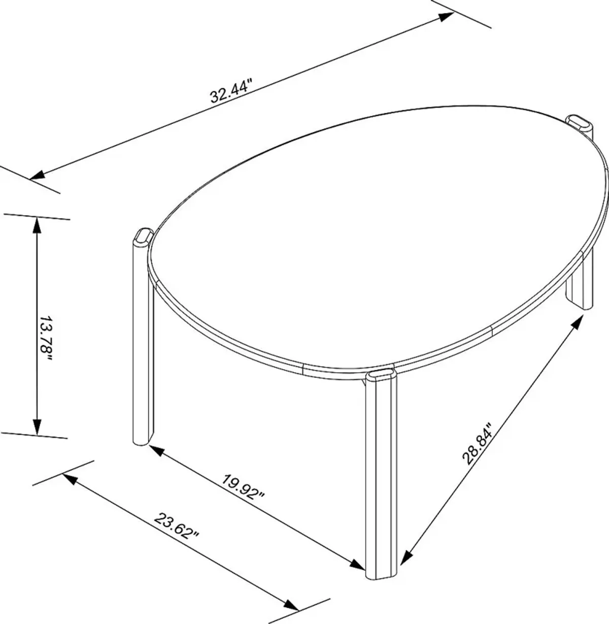 Demerest VI White Cocktail Table