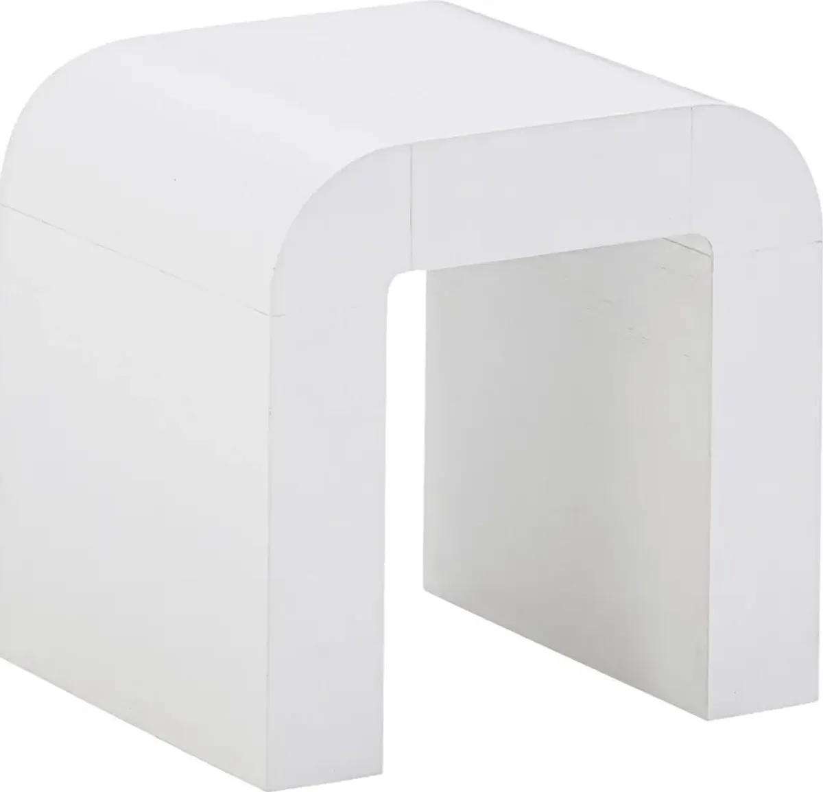 Storla White End Table