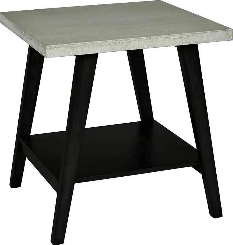 Anunsen II Black End Table