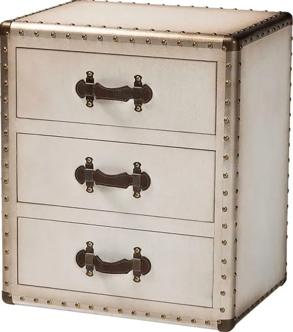 Cabanay White End Table