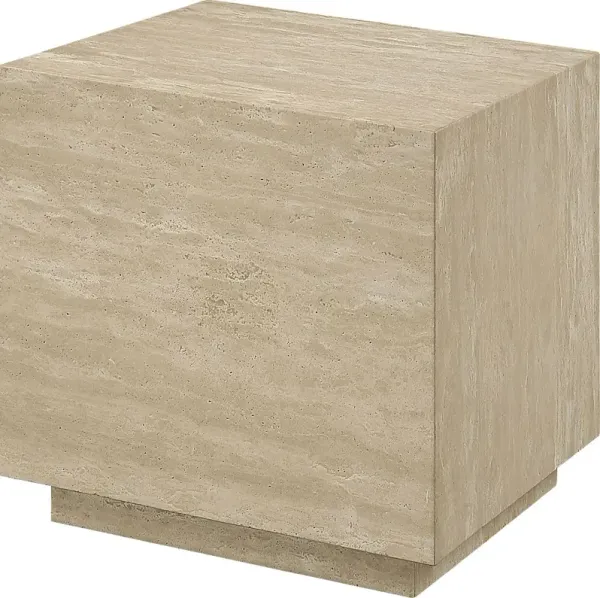 Bentonitea Beige End Table