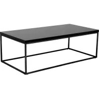 Clower Black Cocktail Table