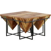 Serlio Brown Square Cocktail Table