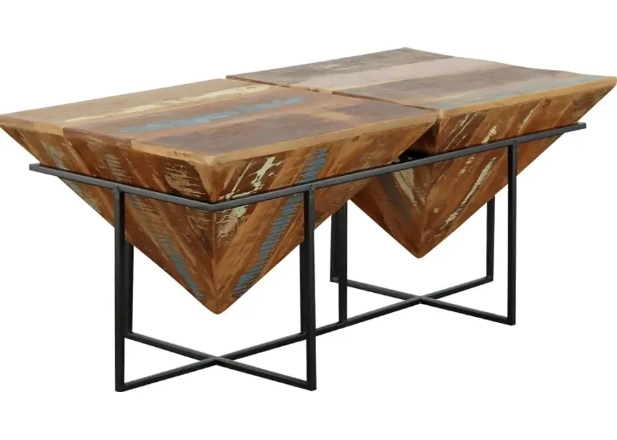 Serlio Brown Rectangle Cocktail Table