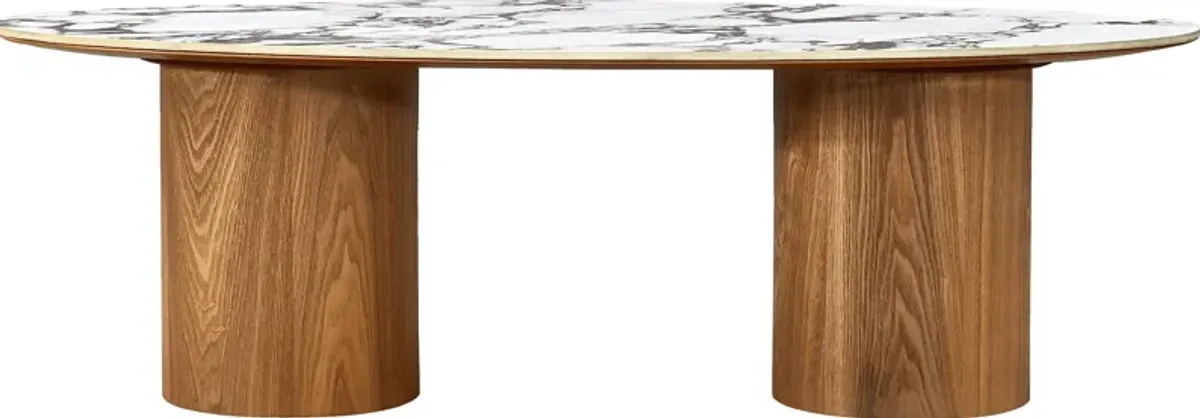 Chaytor White Marble Cocktail Table