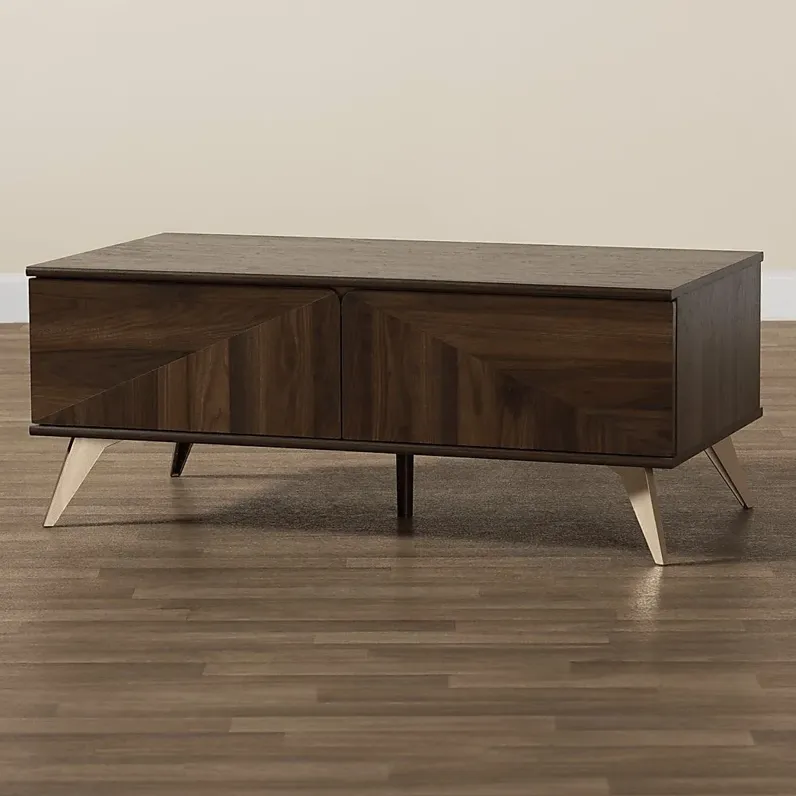 Riedesel Brown Cocktail Table