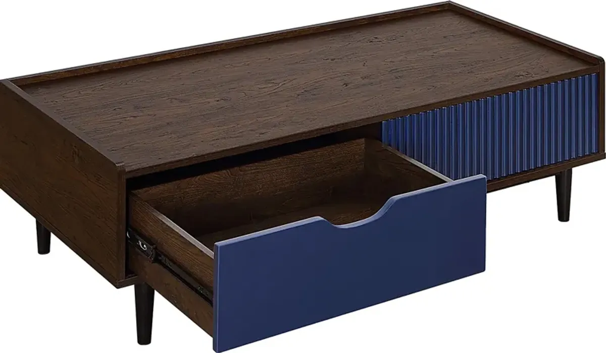 Lindall Navy Cocktail Table