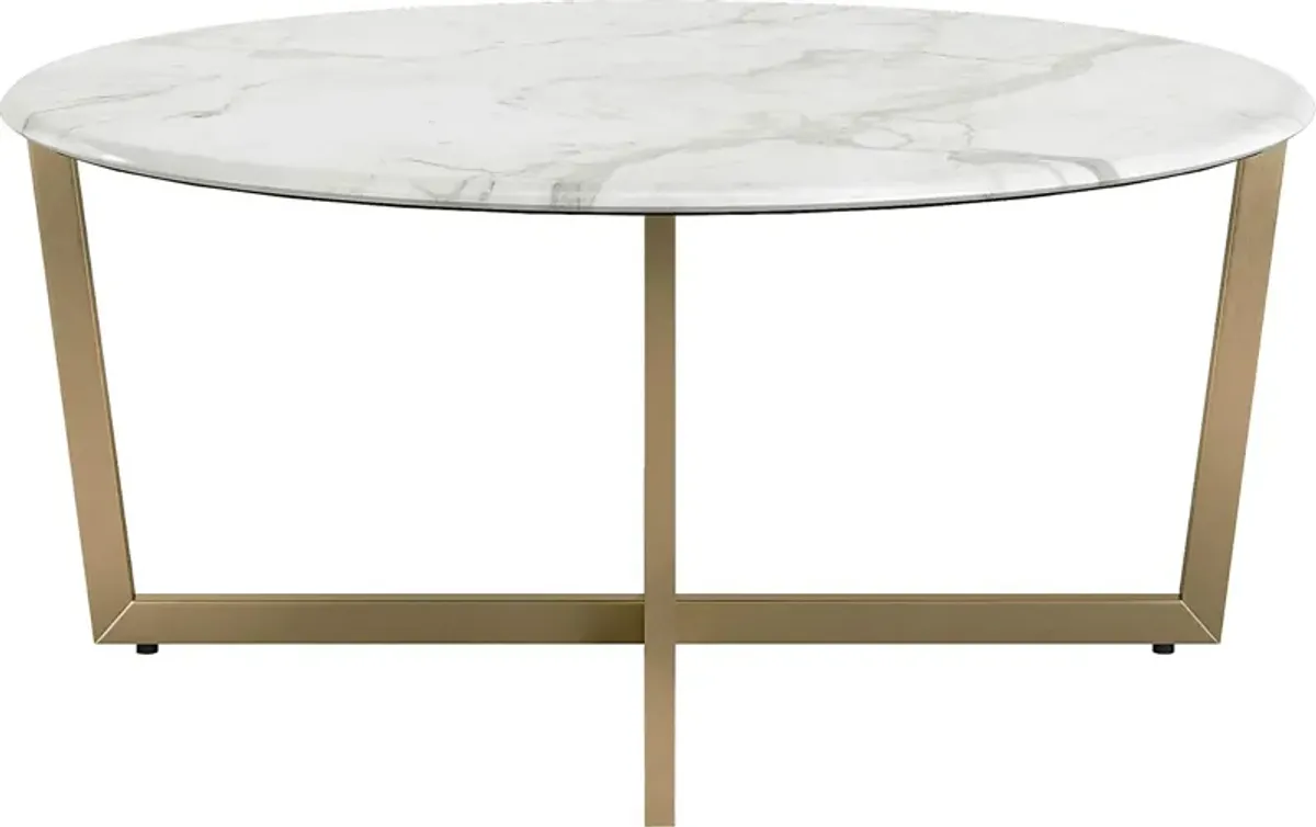 Frusher II White Cocktail Table