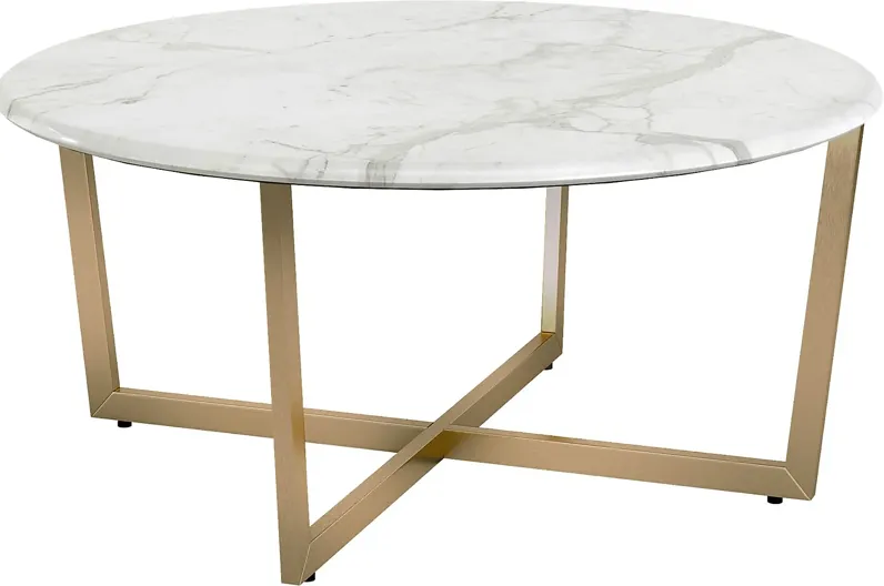 Frusher II White Cocktail Table