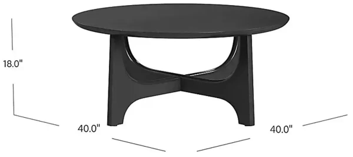 Cinbar Black Cocktail Table