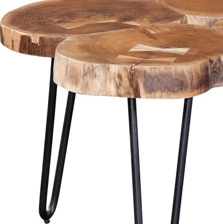Flangas Brown Cocktail Table