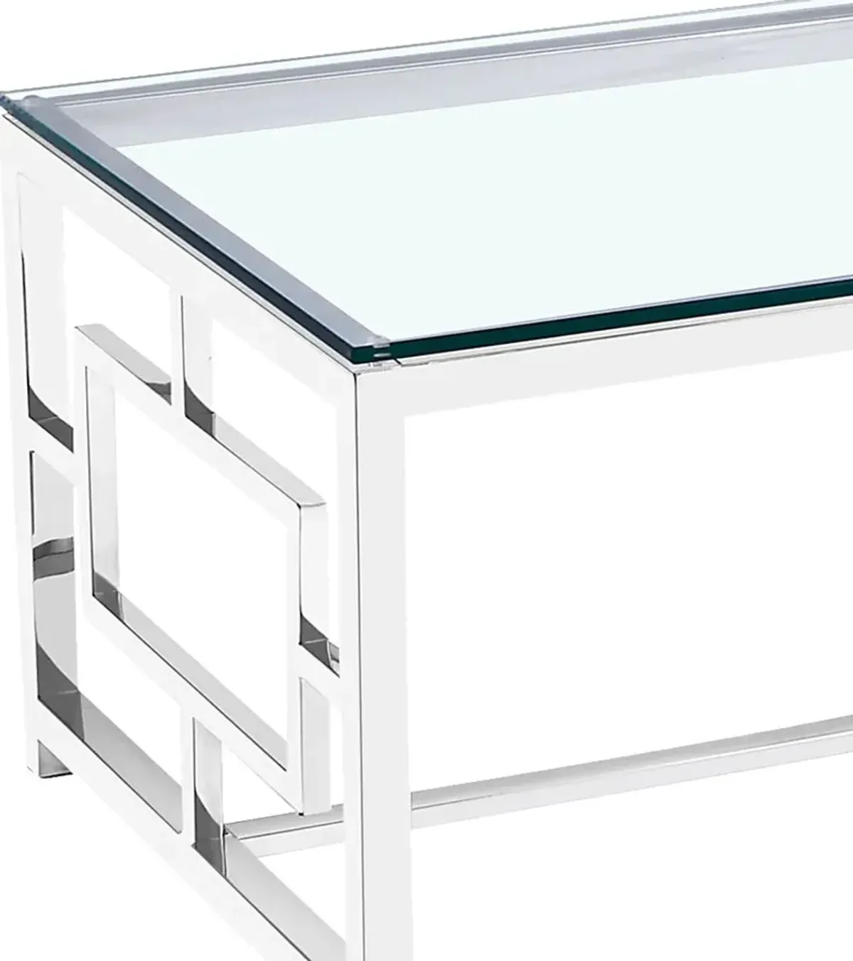 Carleita Clear Cocktail Table