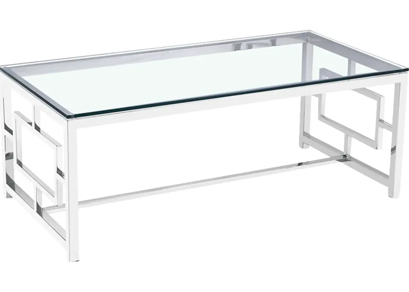 Carleita Clear Cocktail Table