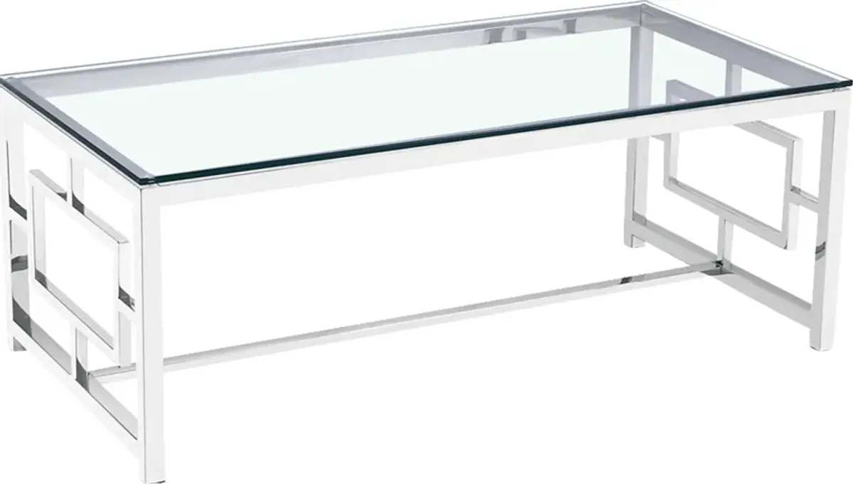 Carleita Clear Cocktail Table