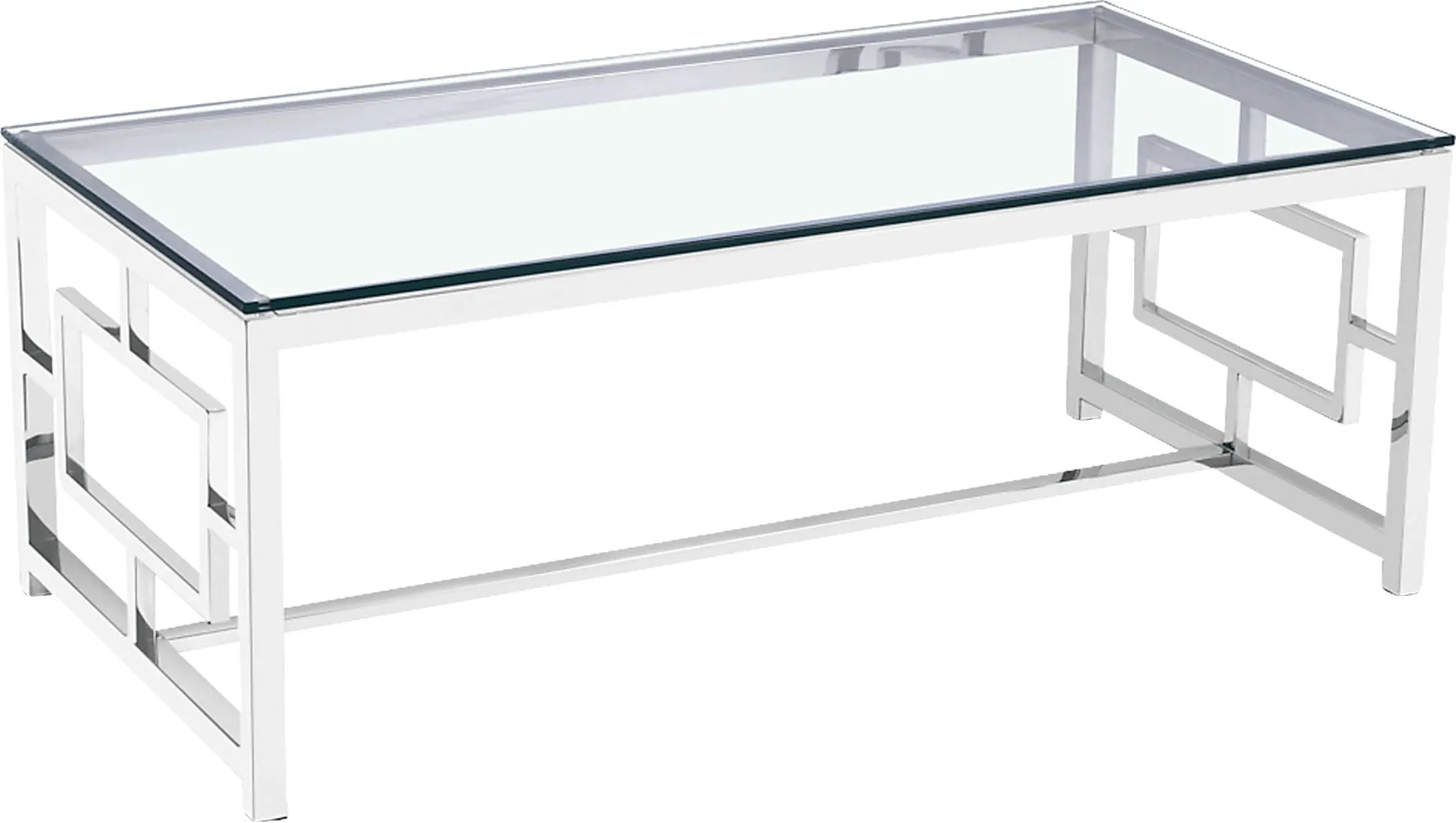 Carleita Clear Cocktail Table