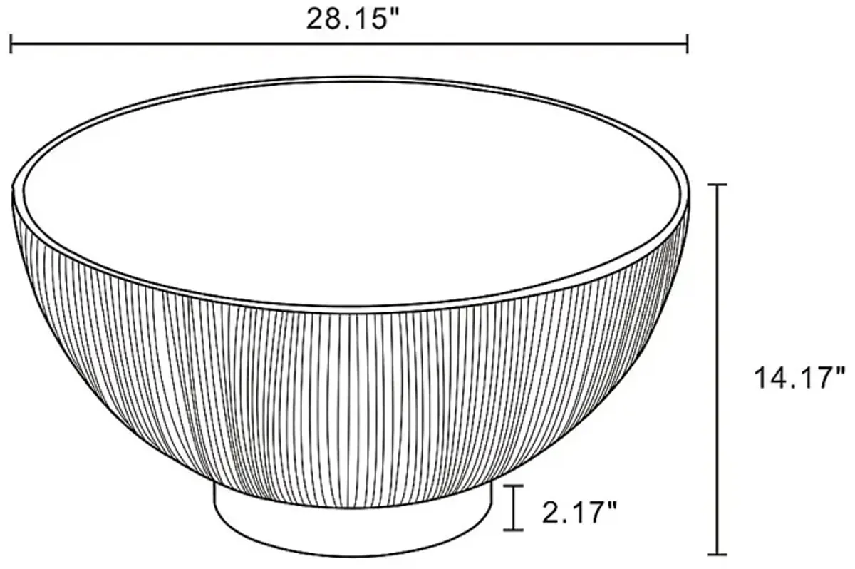 Broomcage II Gray Cocktail Table