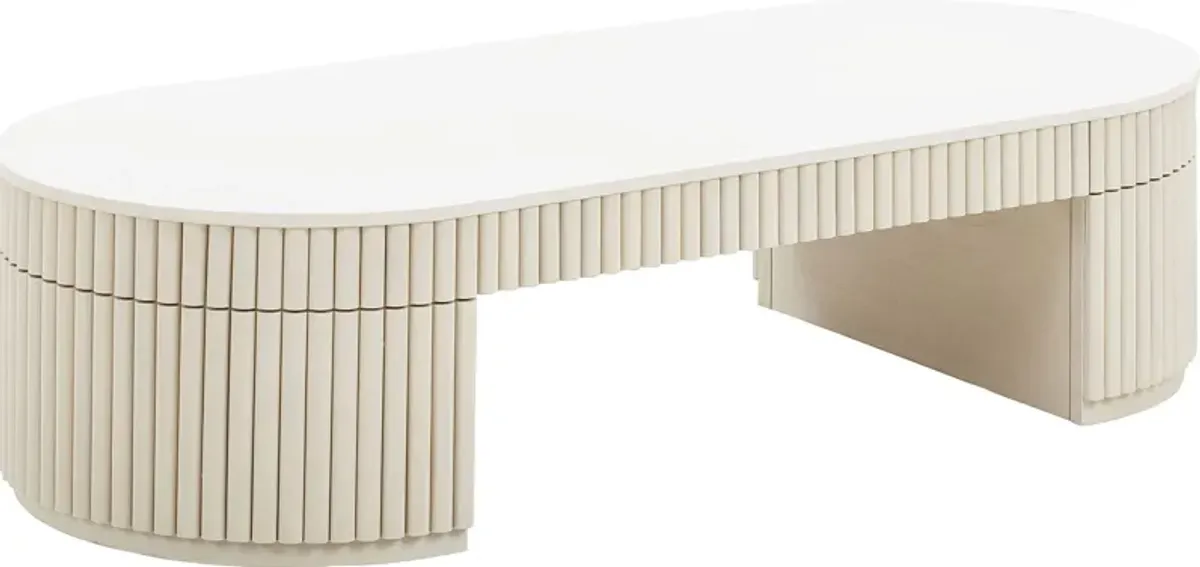 Gingoteague Cream Cocktail Table