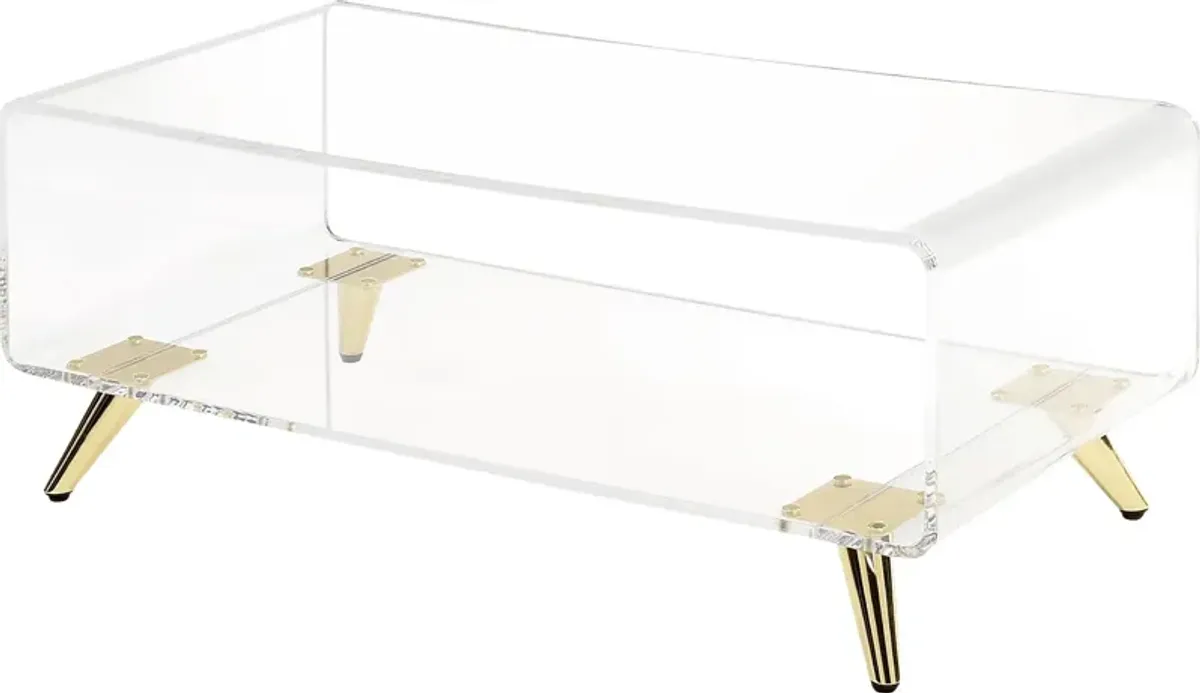 Sareas Clear Cocktail Table