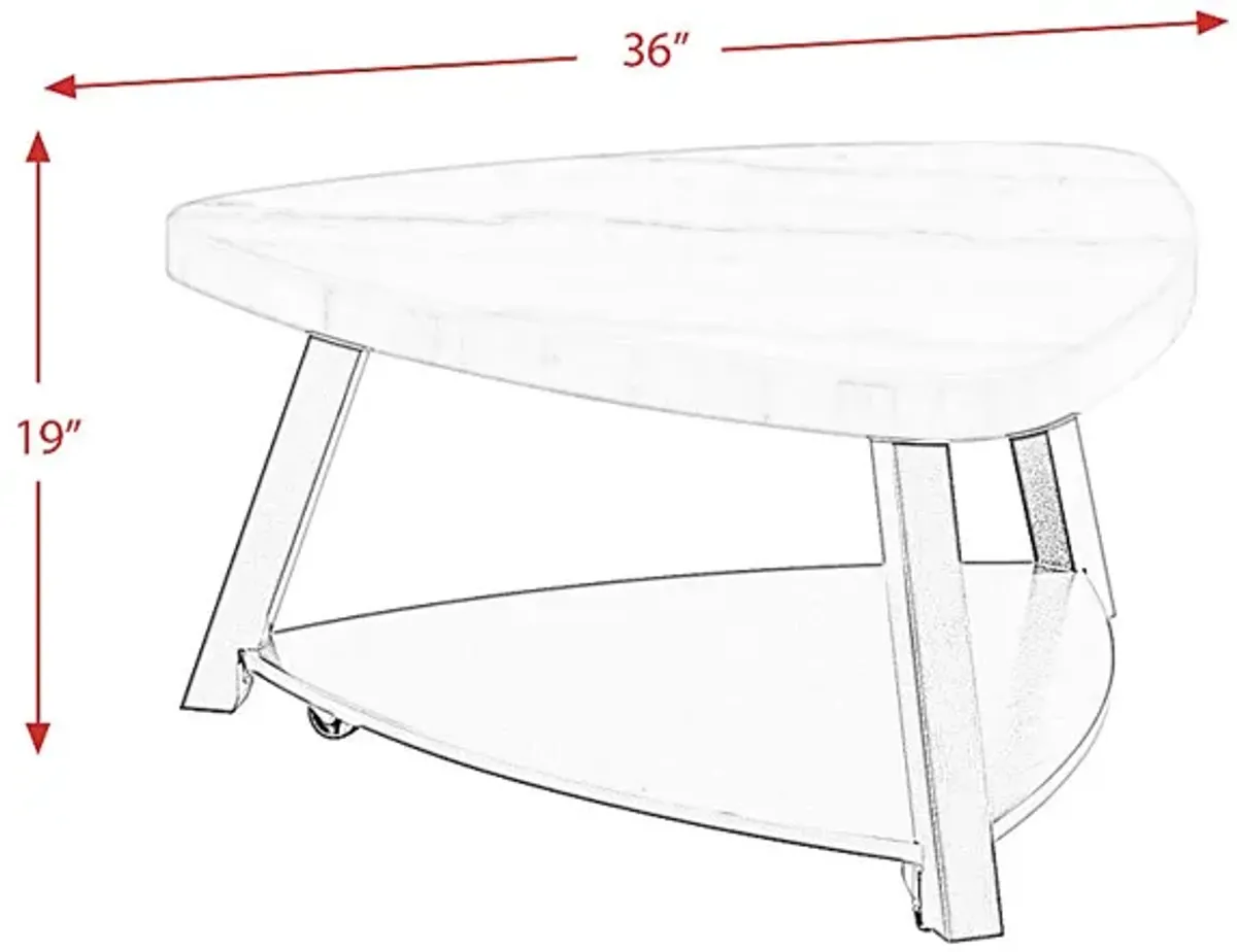 Owlways White Cocktail Table