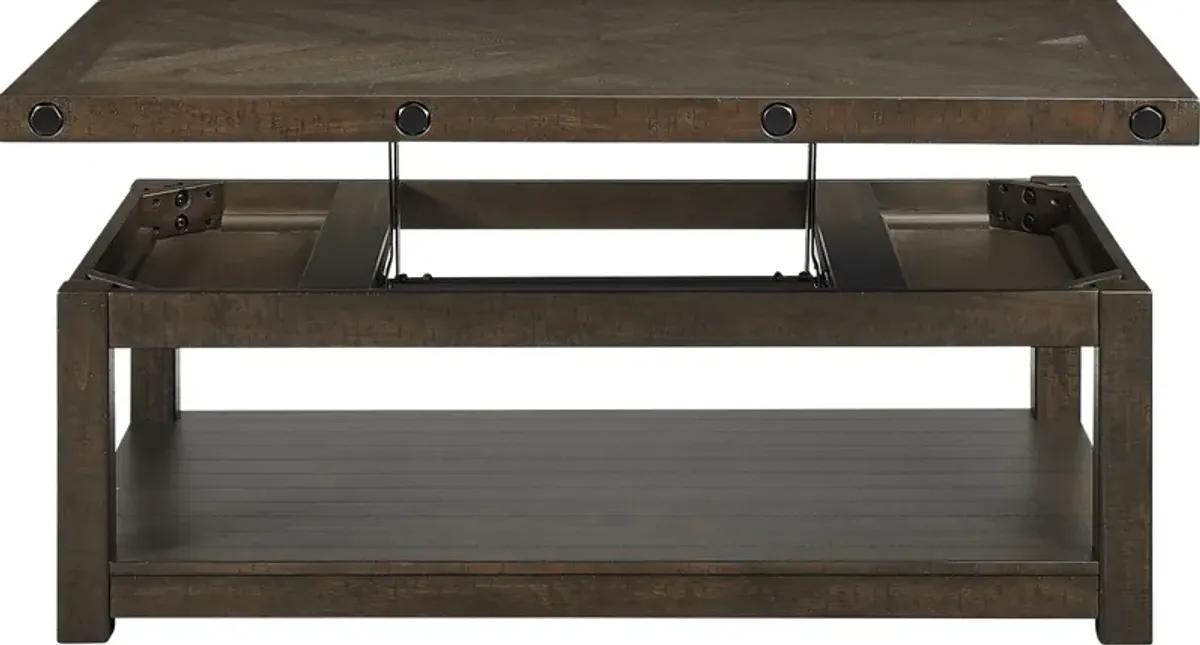 Nubiaa Charcoal Lift-Top Cocktail Table