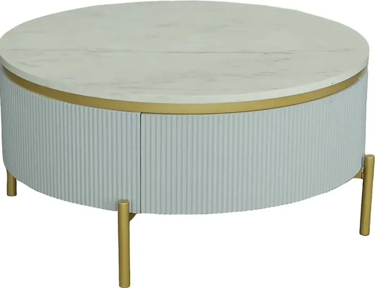 Goldcup Blue Cocktail Table