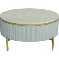Goldcup Blue Cocktail Table
