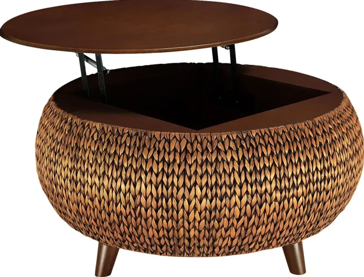 Gatala I Gold Lift-Top Coffee Table