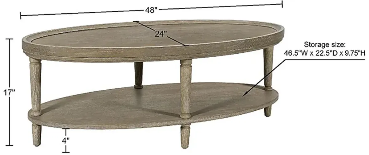 Birmensdorf Beige Cocktail Table