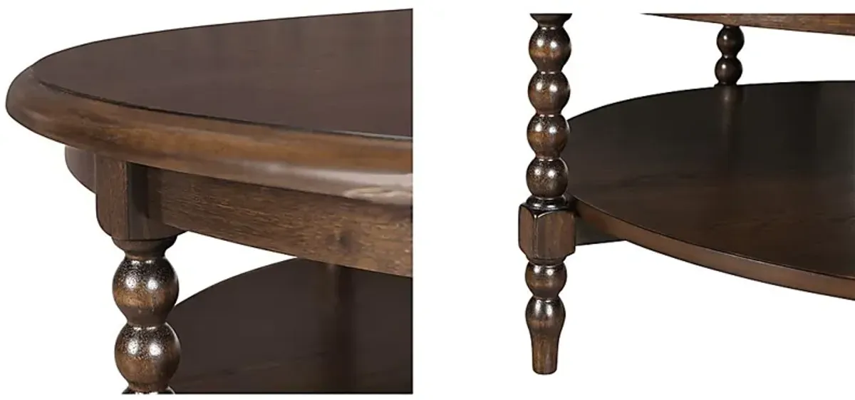 Julianas Brown Cocktail Table