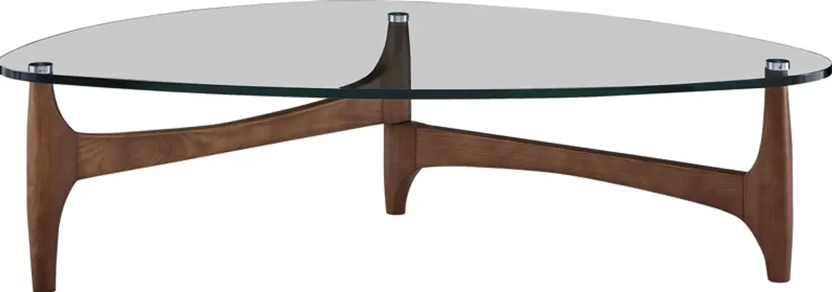 Saunier II Walnut Cocktail Table
