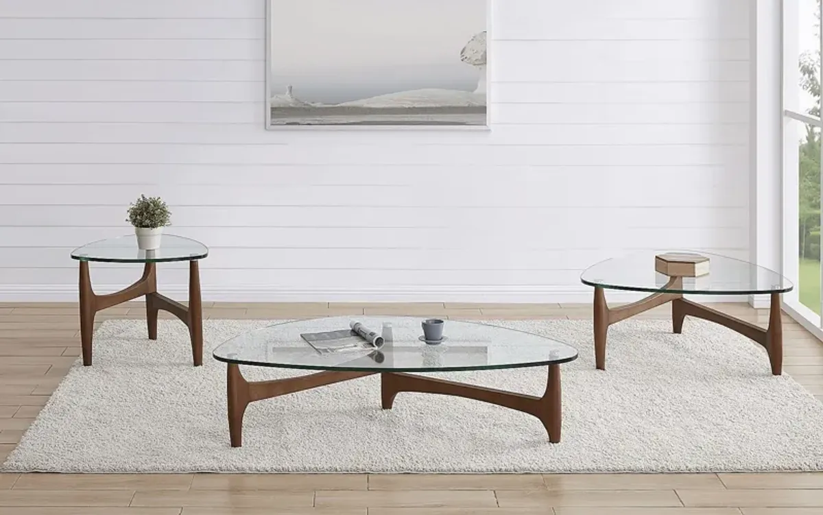 Saunier III Walnut Cocktail Table