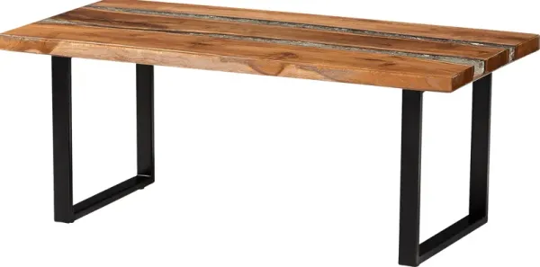 Webfruit Brown Rectangle Cocktail Table