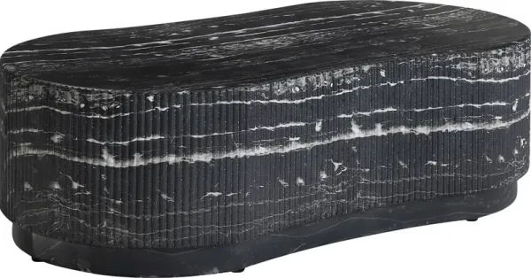 Huntingly Outdoor Black Cocktail Table